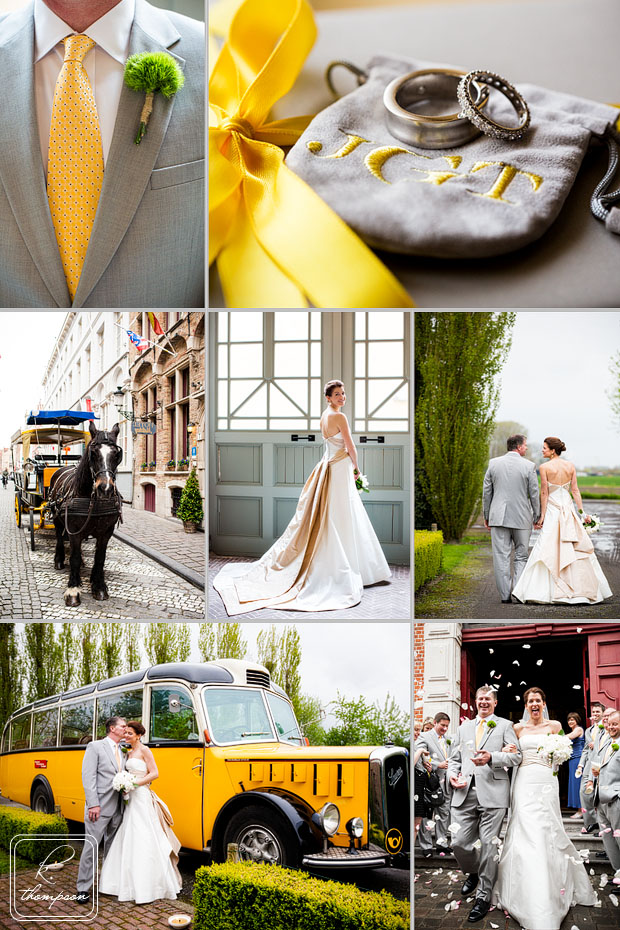 DC destination wedding photography in Bruges, Belgium green yellow