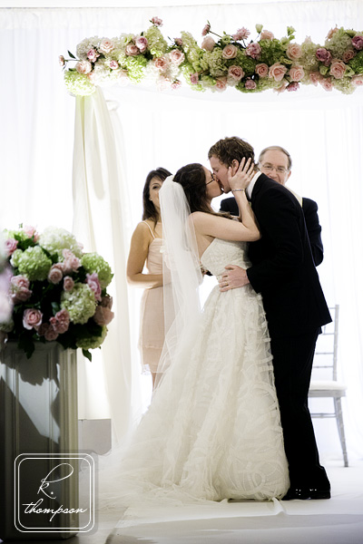Light Pink and White Wedding Ceremony at the National Museum of Women in the Arts DC